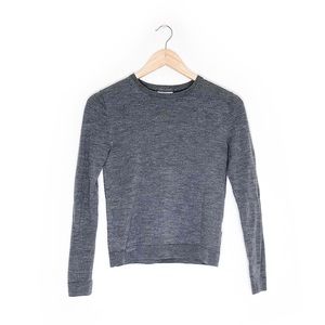 H&M Gray Merino Wool Long Sleeve Top